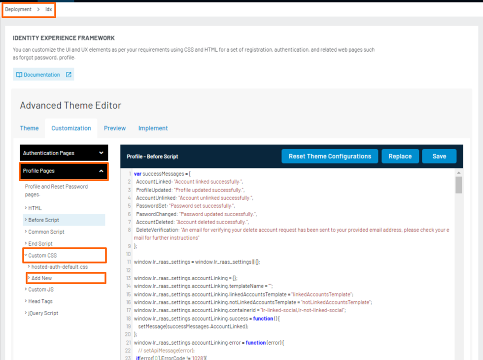 IDX Profile Custom CSS Add New IDX Profile Custom CSS Add New