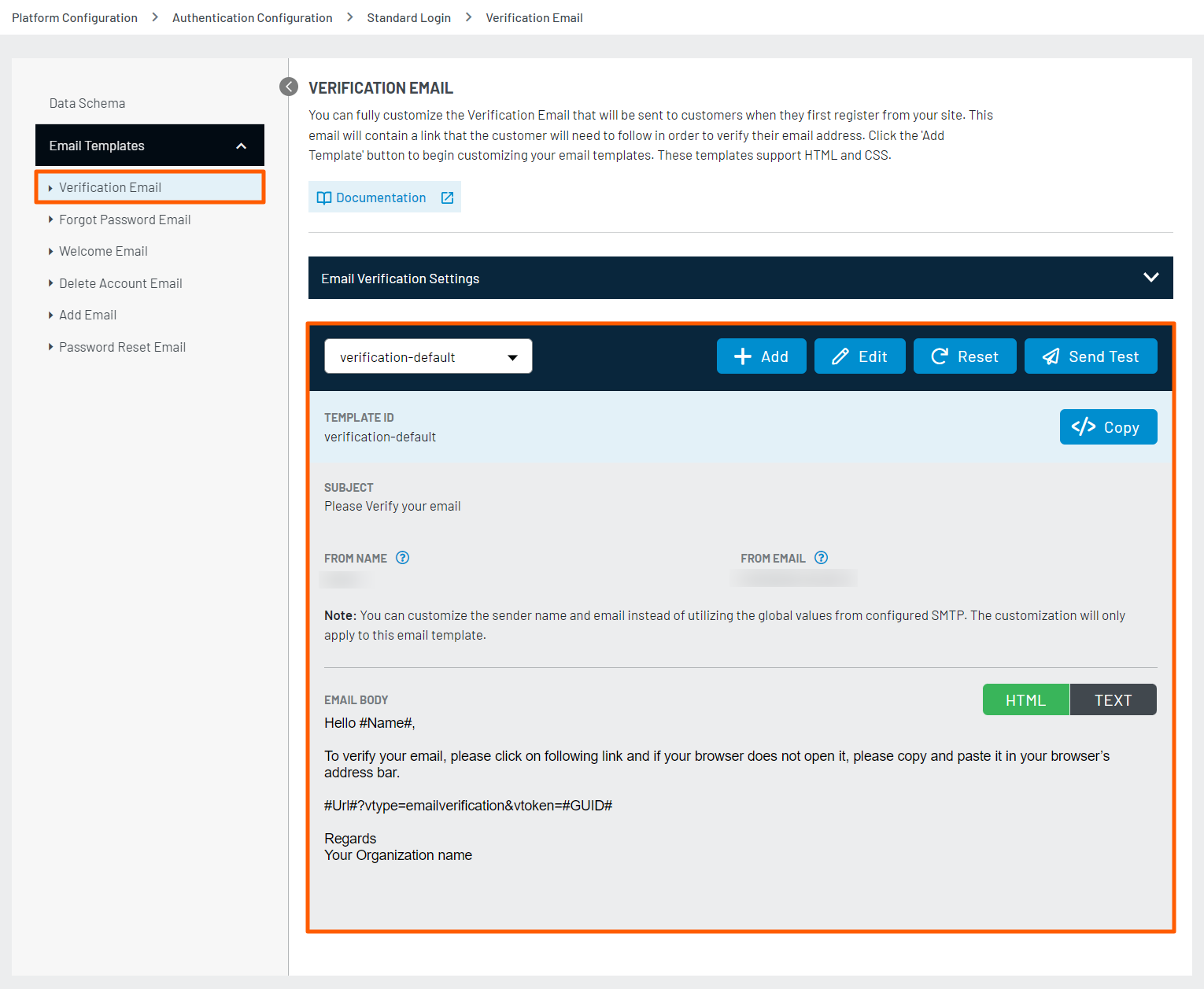 Verification Email Template Verification Email Template