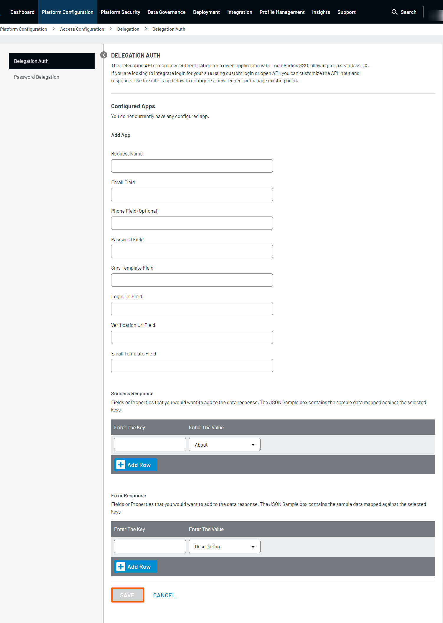 Delegation Auth Setup