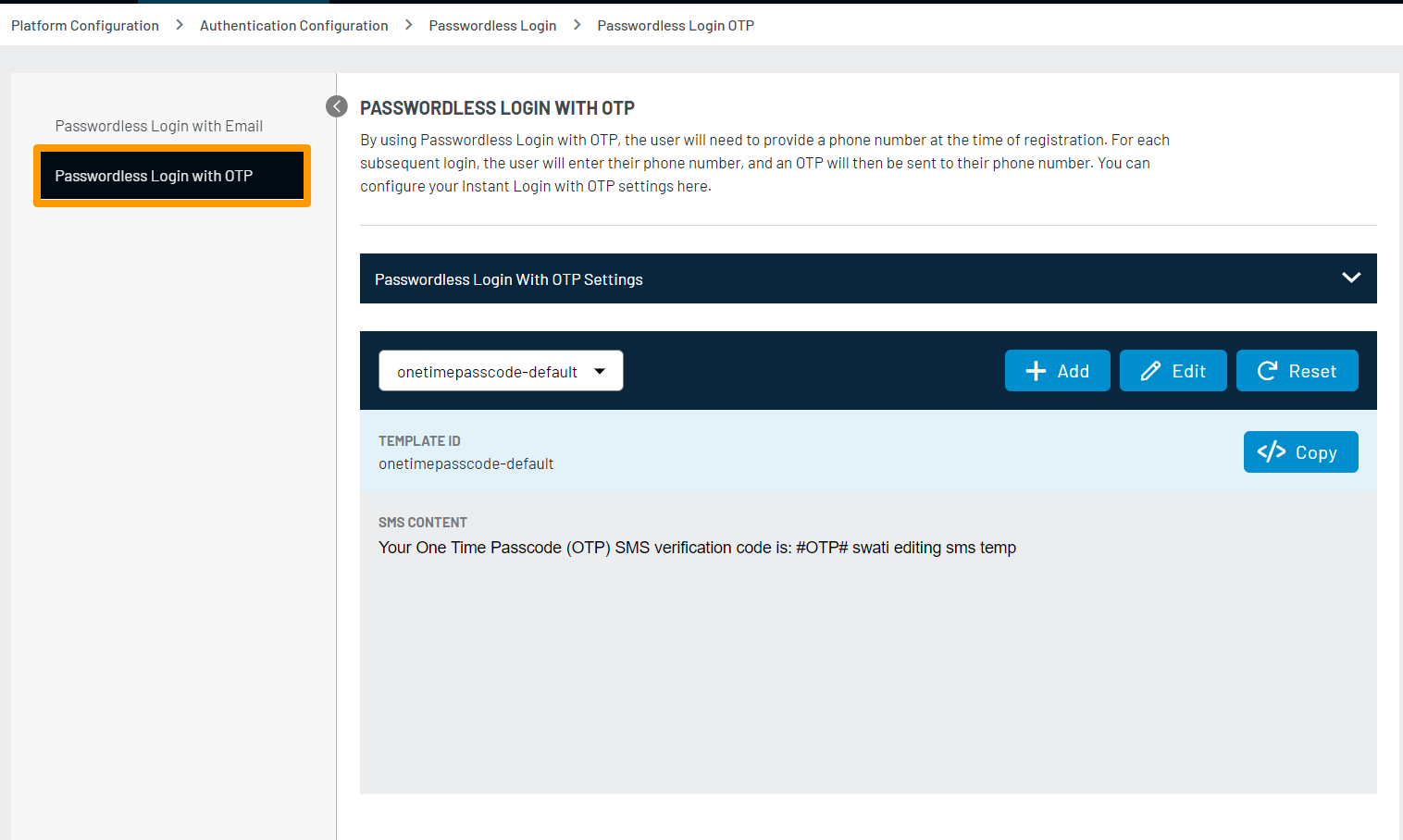 Passwordless Login with OTP enter image description here