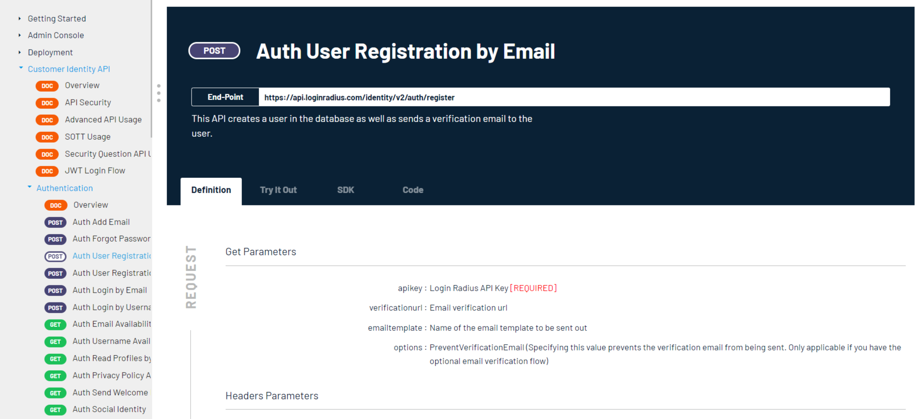 Definitions Tab Definitions Tab