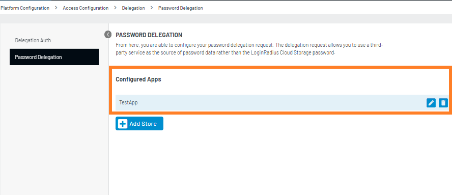 password delegation password delegation