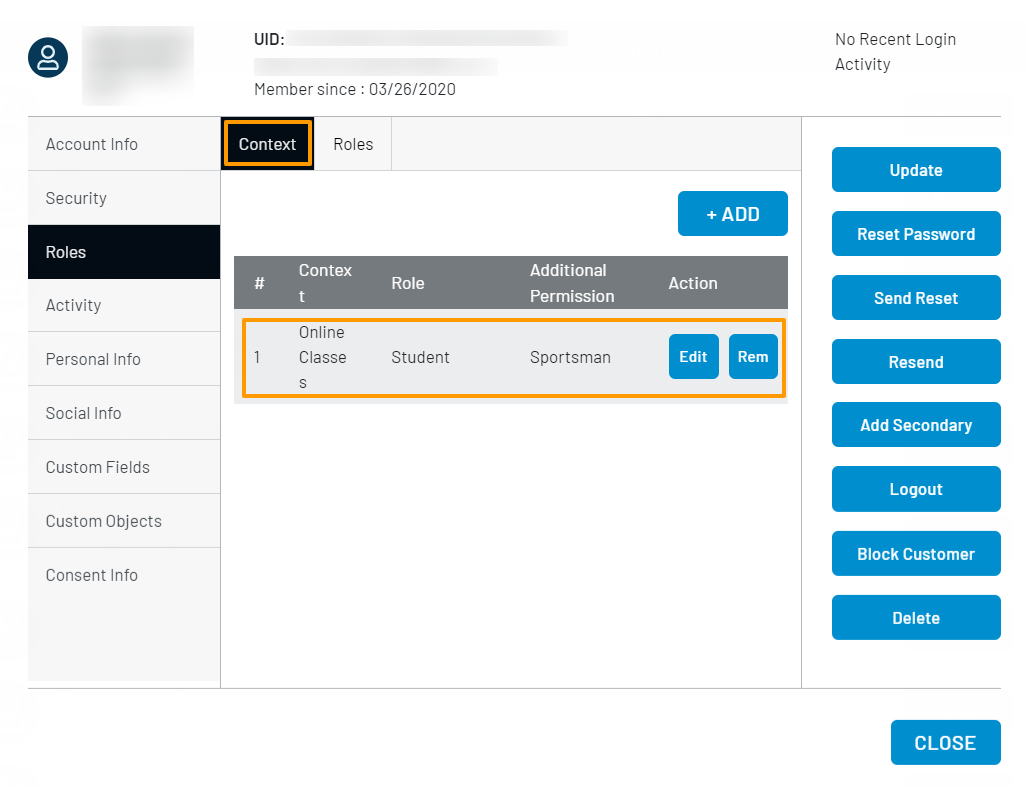 Roles, Permissions and Context Roles, Permissions and Context