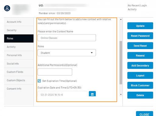 Roles, Permissions and Context Roles, Permissions and Context